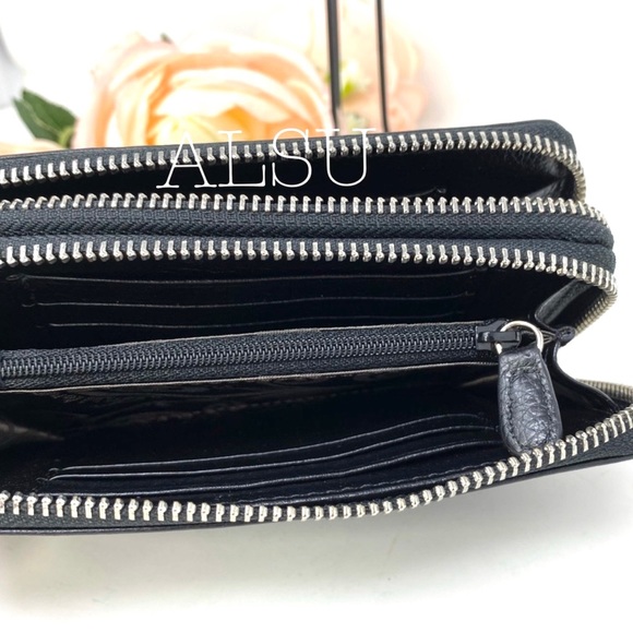 Brighton Octavia Perf Doublezipper Le Wallet Black - Picture 7 of 8
